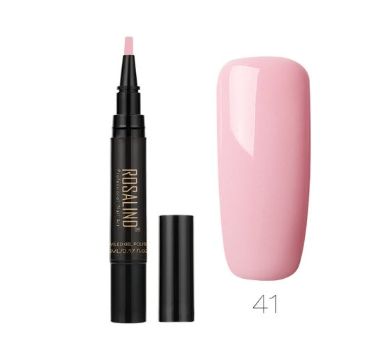 Rosalind 5ml Solid Color Nail Art Pen Nail Glue for Nail Art