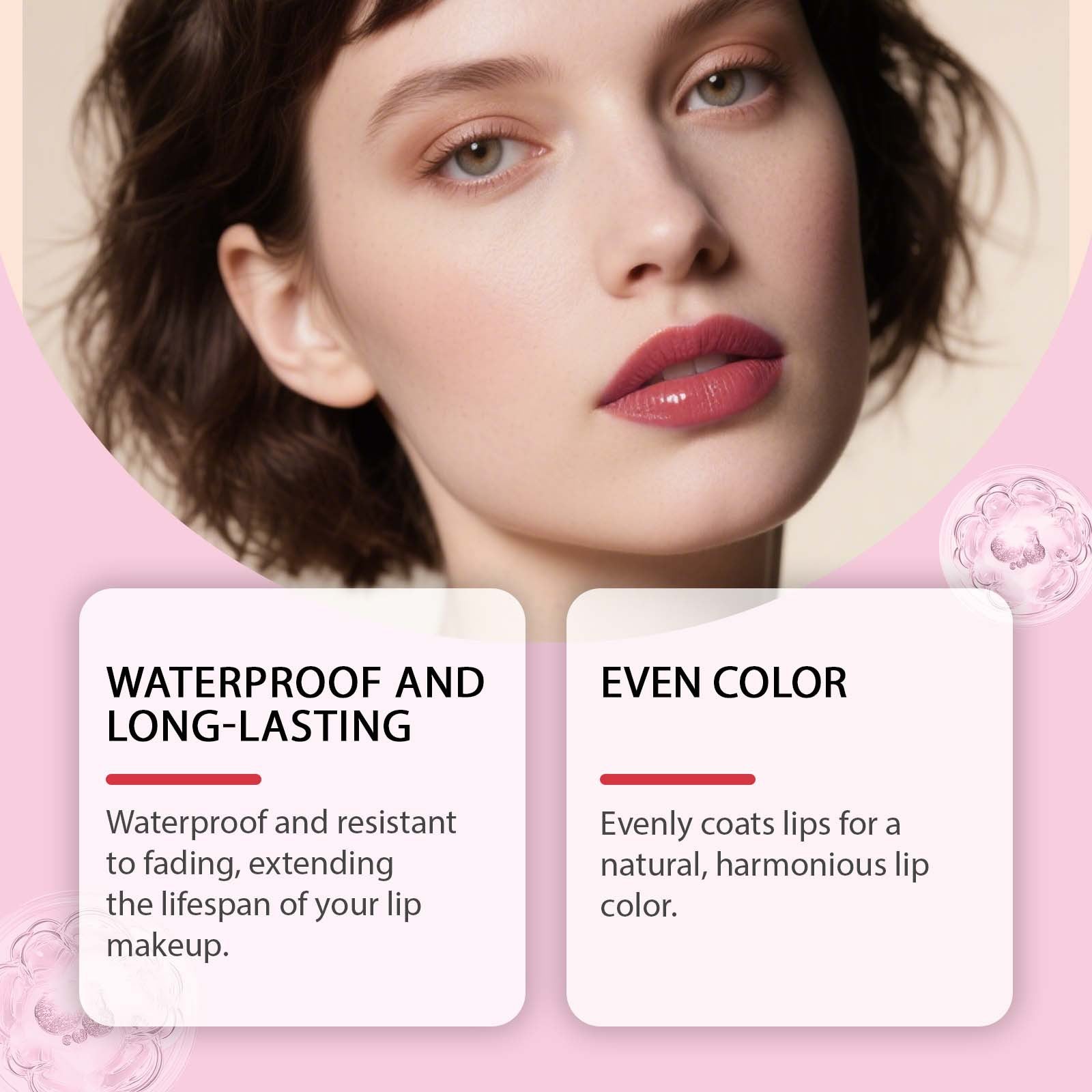 Smudge-proof, Easy-to-color Peel-off Lip Tint Series