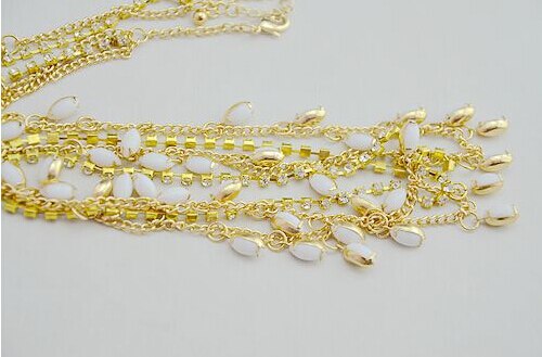 Horse Eye White Diamond Chain Headdress Tassel Hair Accessories Hairpin