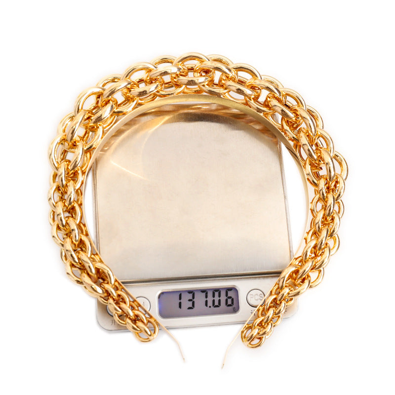 Metal Chain Twist Braided Headband Hairpin Press Hair