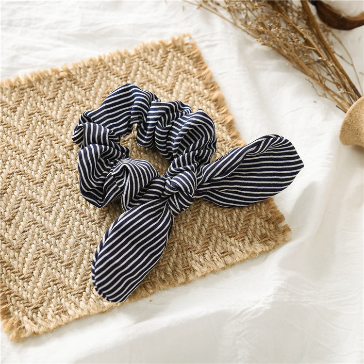 European and American new hair tie knotted rabbit ear headdress
