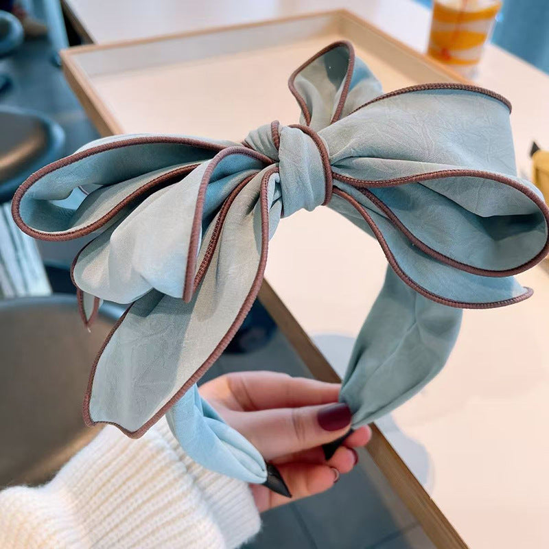 Wide-brimmed Headband With A 3D Bow For Women