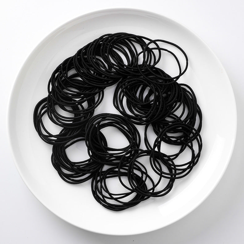 Simple small loop thin high elastic hair rope
