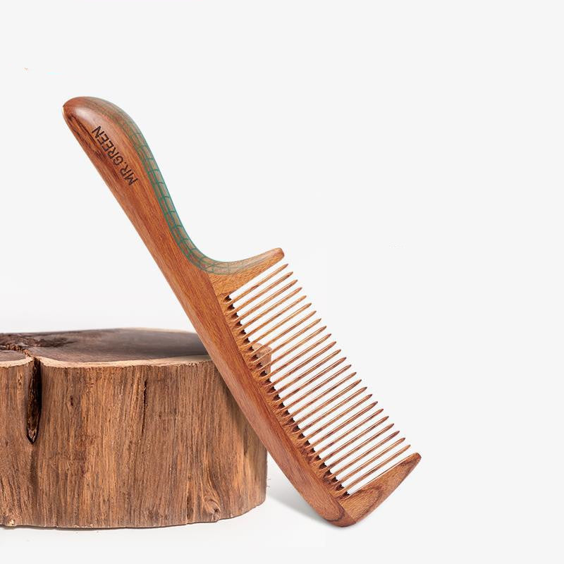 Rosewood Dense Massage Straight Hair Tooth Comb