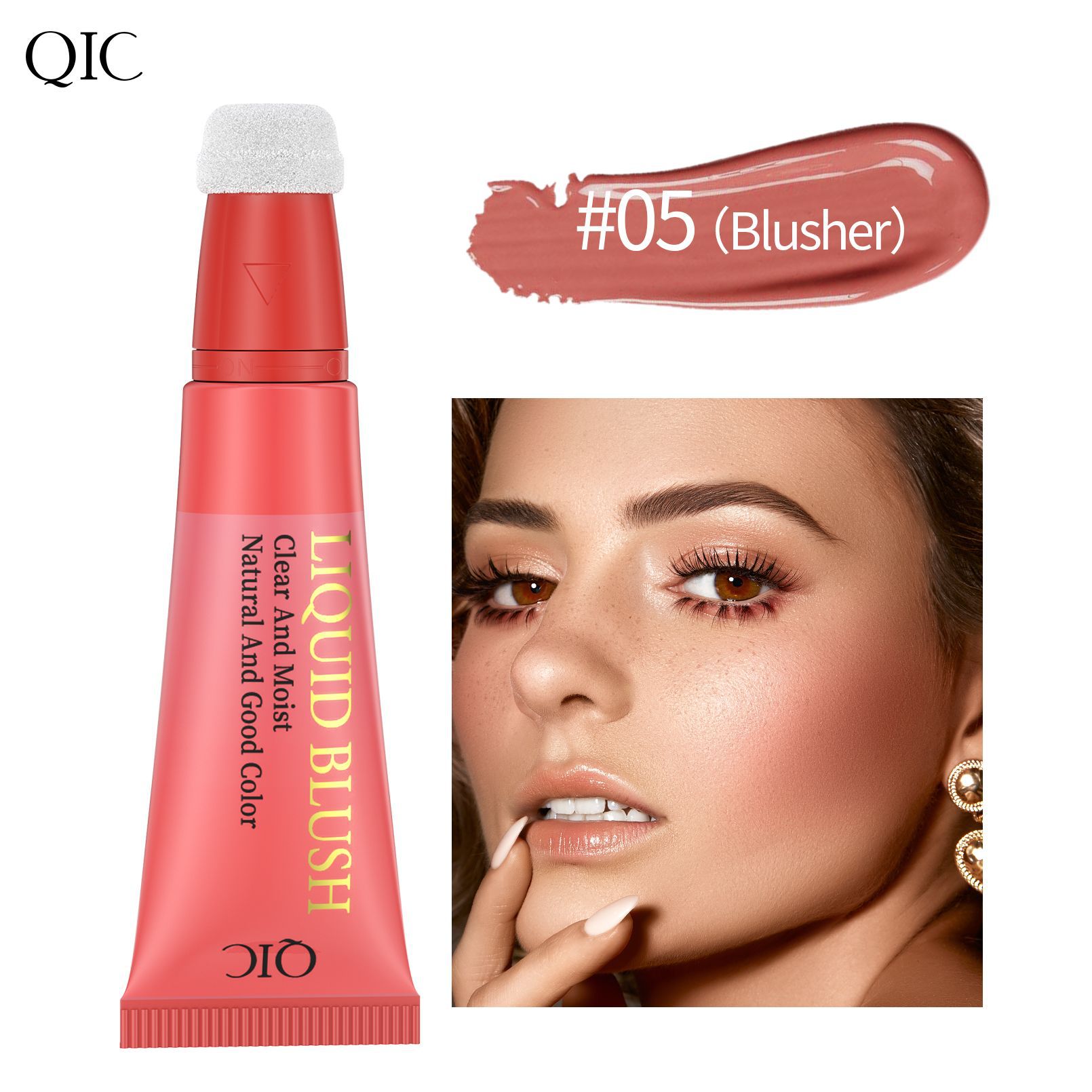 QIC Liquid Blush Dazzling Liquid Long-lasting Matte Silky