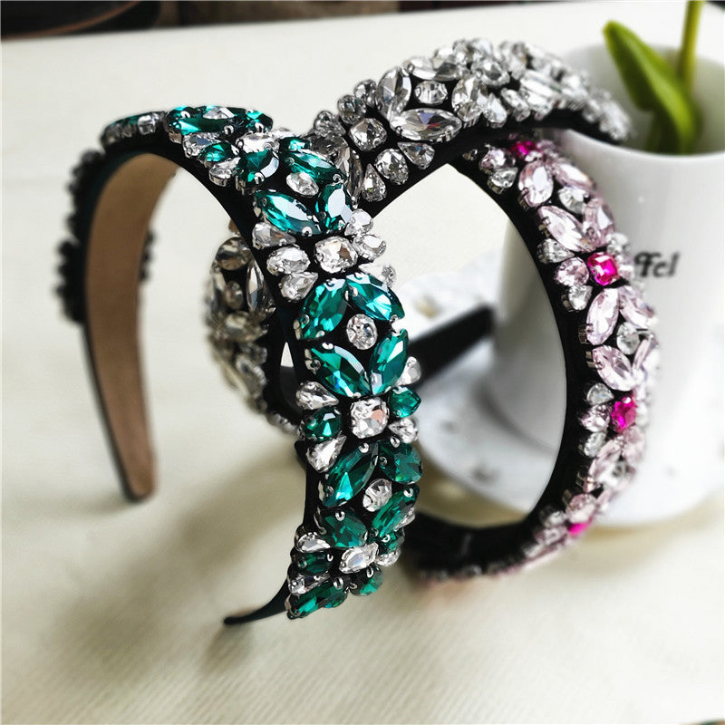 Floral All-match Super  Baroque Wide-brimmed Trend Headband