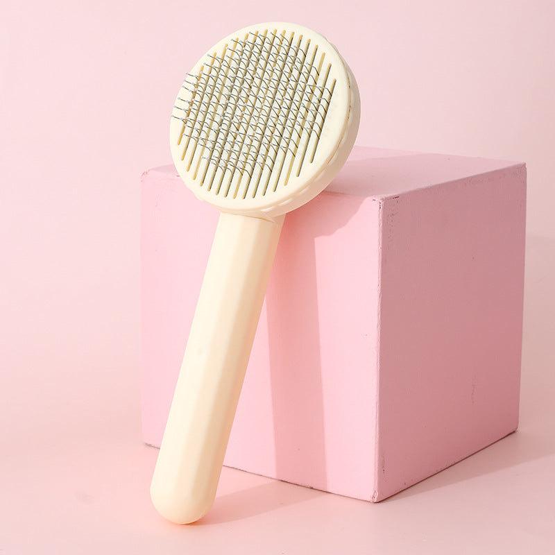 New Pet Steel Needle Comb Automatic Hair Removal Comb
