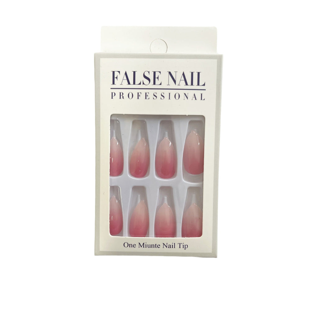 False Nail Patch Peach Powder Gradient Apricot