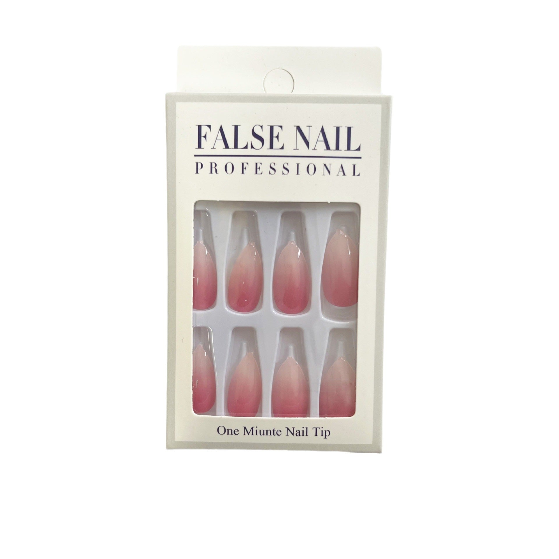 False Nail Patch Peach Powder Gradient Apricot