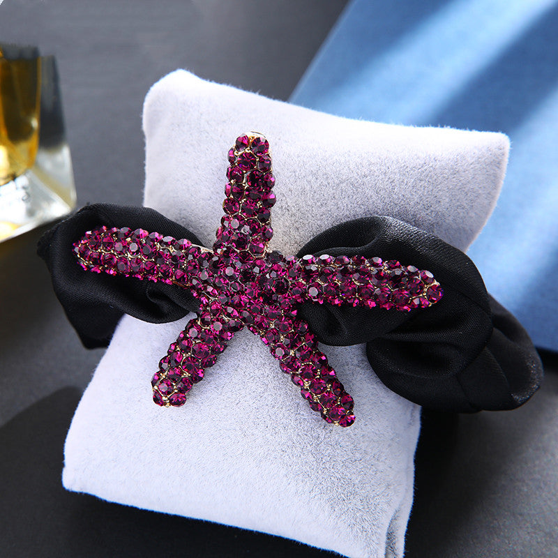 Starfish diamond hairpin