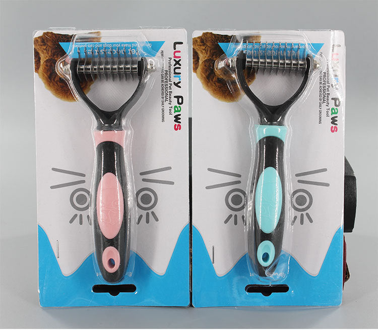 Stainless steel single knife head pet comb