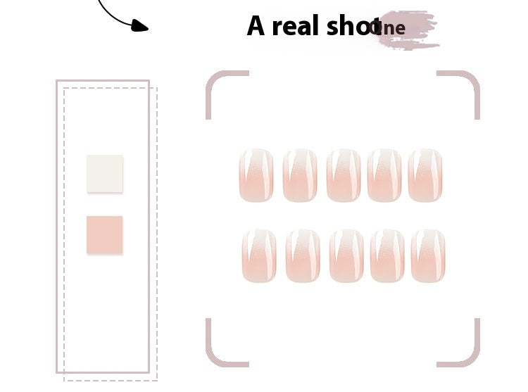 Lefan Manicure Wear Nail Short Patch Finished Product