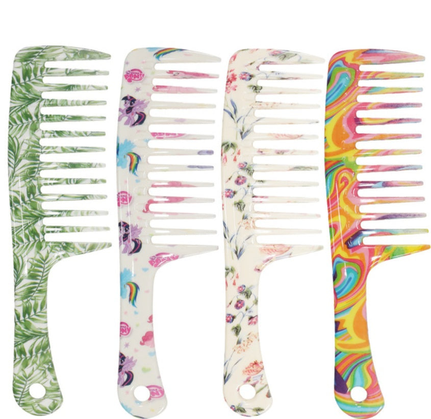 Printing large tooth comb with straight handle