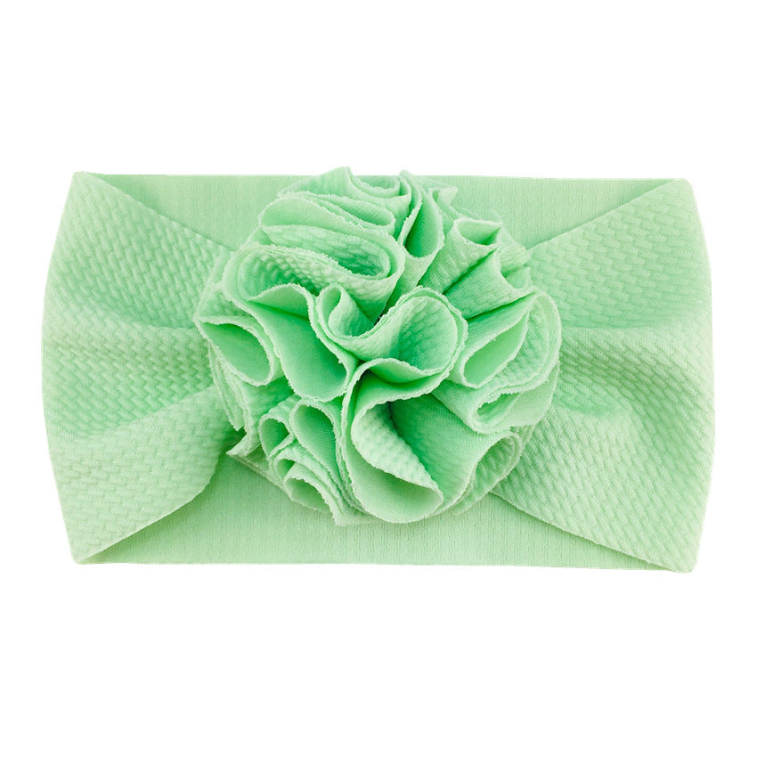 Twill bubble flower headband