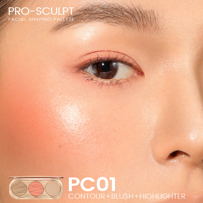 Pro-SCLPT Women's Universal Highlight Repair Blush Trio Blusher