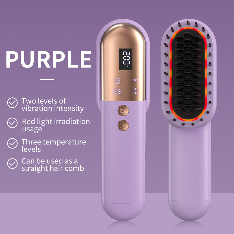 Mini Charging Straight Comb Negative Ion Hair Care Soft Massage Comb