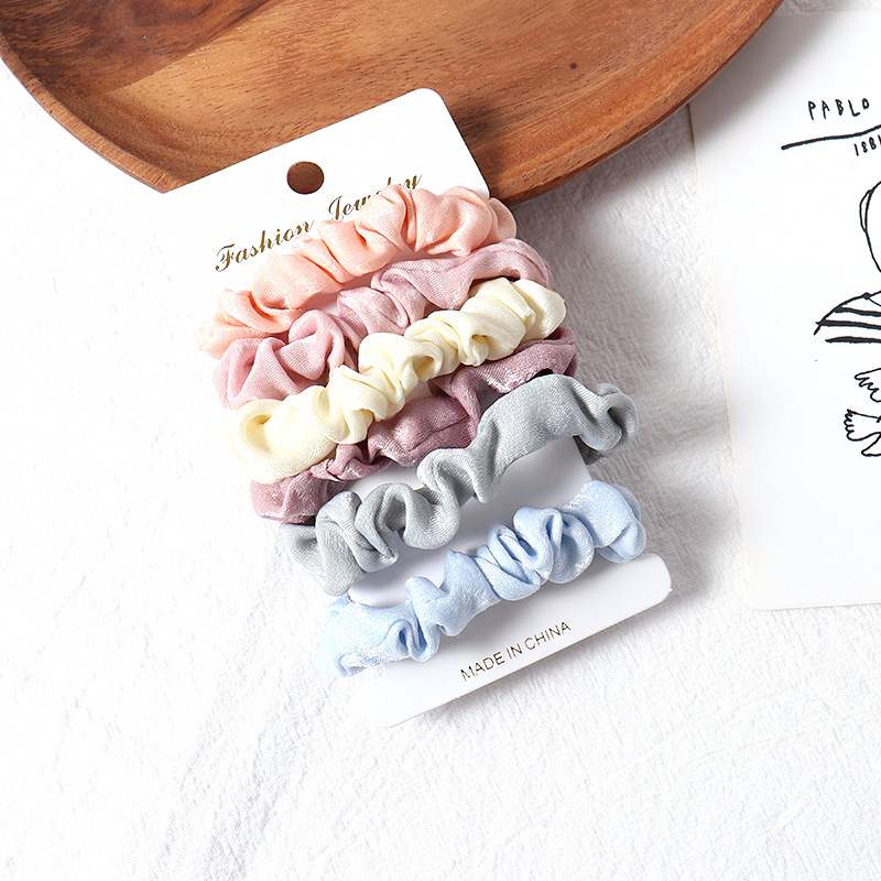 Simple fabric hair rings