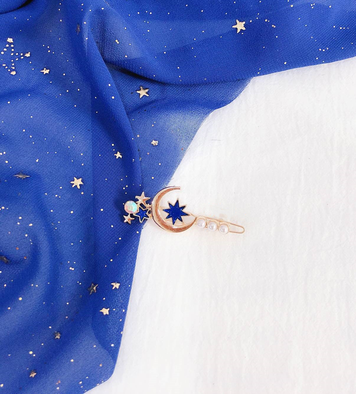 Student Moon Star Hair Accessories Bangs Clip