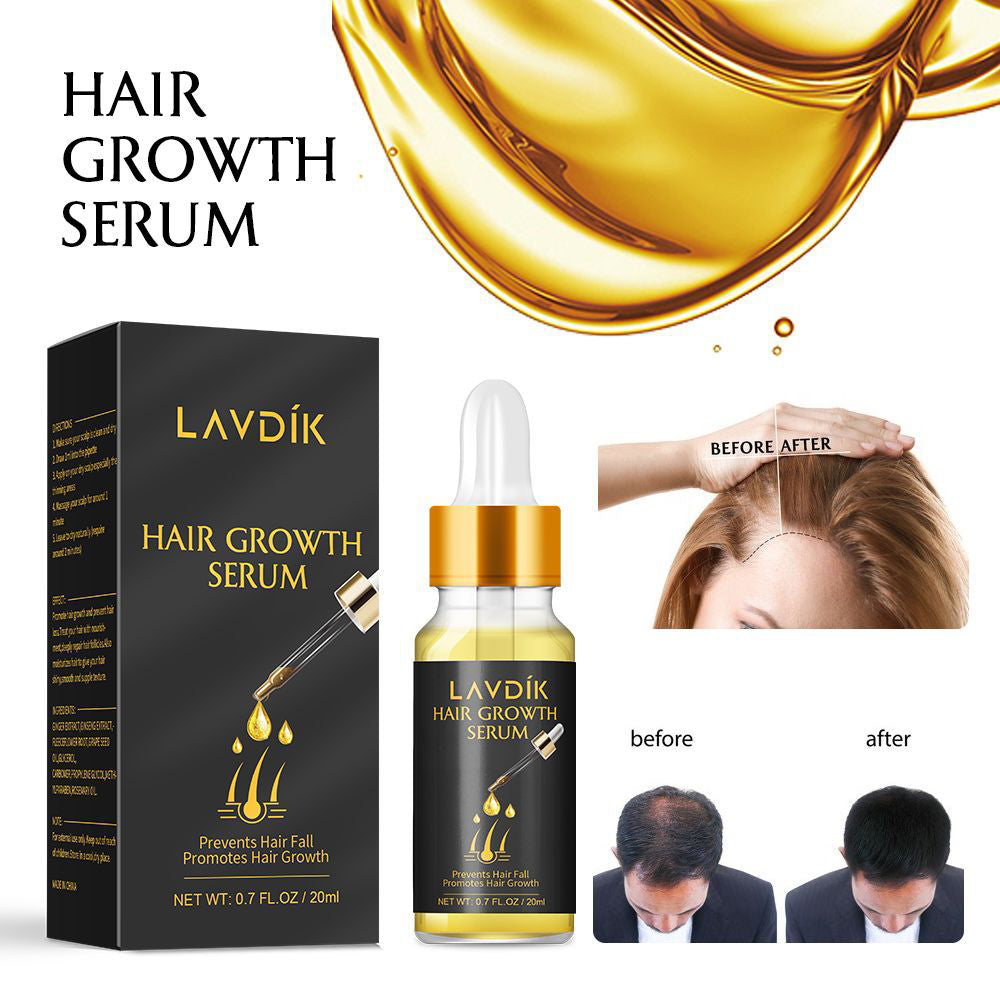 Lavdik Damaged Hair Repair Women Men's Fast Hair Growth Essence Oil Anti-hair Loss Lotion