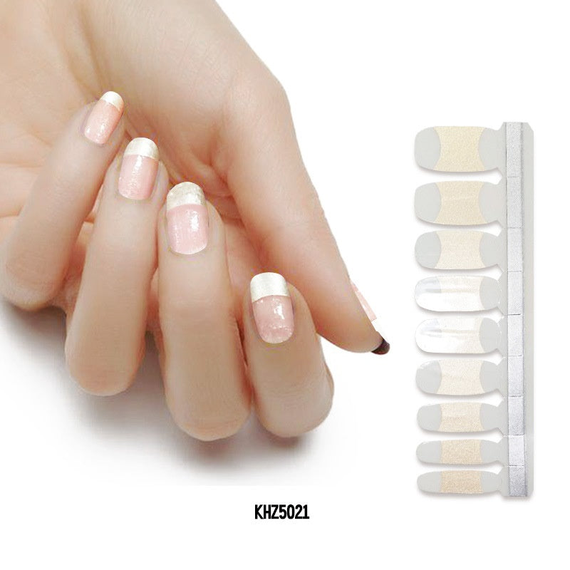 Applique Pearl gloss nail polish film nail sticker