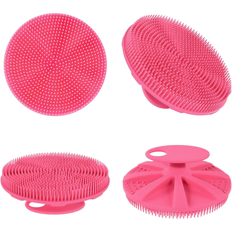 Silicone Shampoo Brush Cleansing Deep Exfoliating Cleansing Bath Comfortable And Soft
