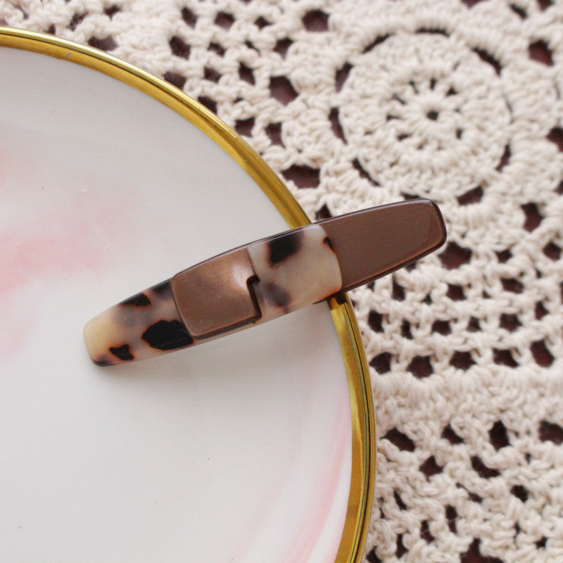 Korean chic style acetic acid leopard hairpin