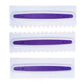 3PCS cream scraper comb plastic scraper Cream spatula fondant cake decoration tool