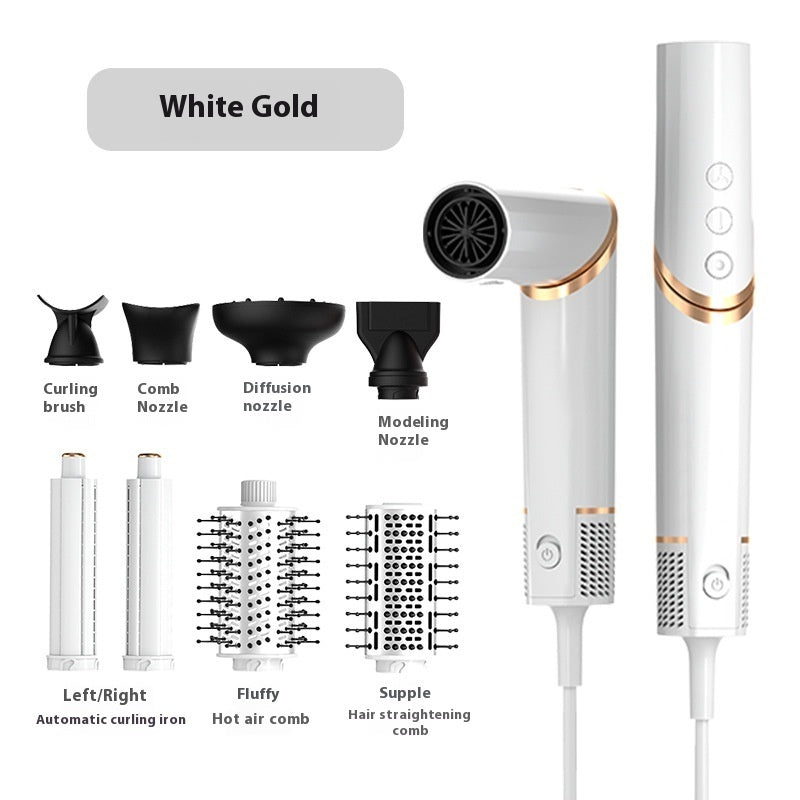 Folding 8 In 1 Hair Dryer Plasma All-in-one Hot Air Comb Suit