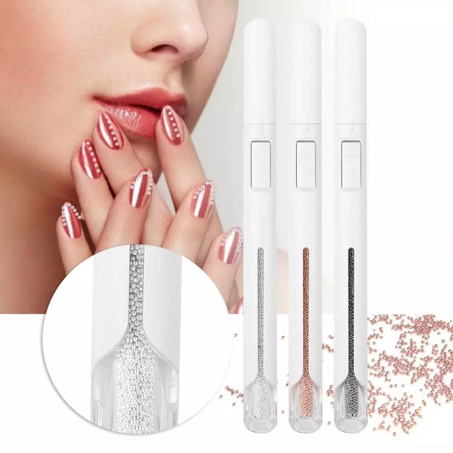 Billion Nail Pen New Nail Ball Pen Point Drilling Pen Automatically Out Beads