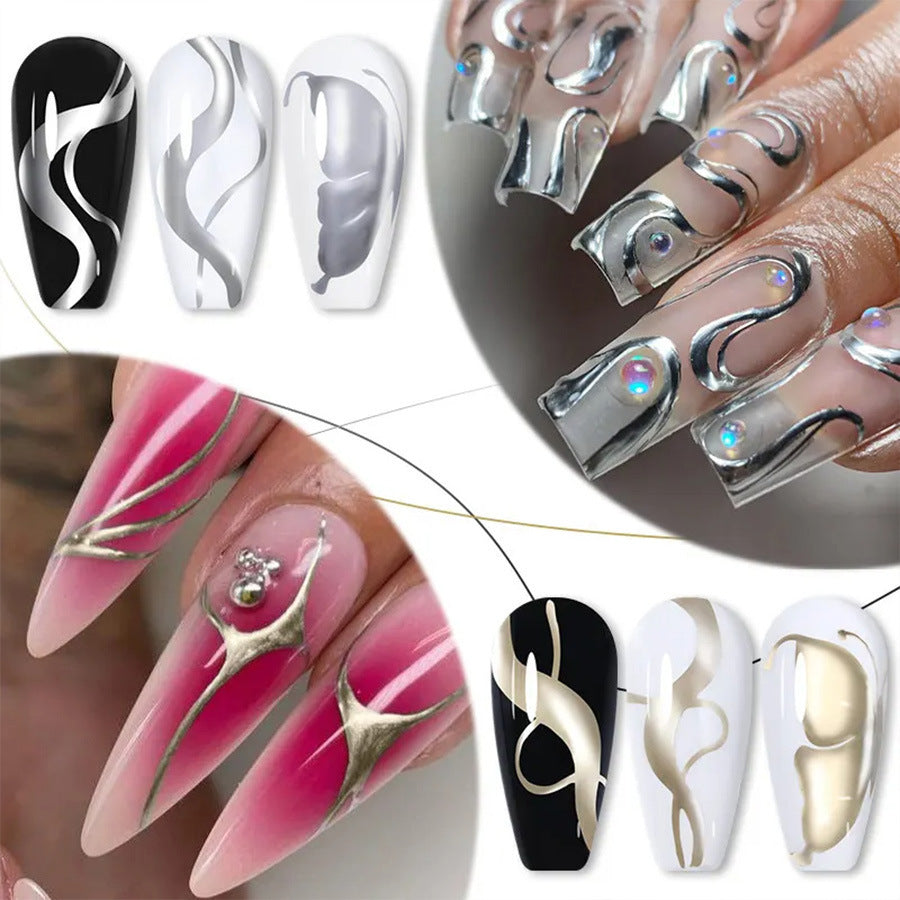 5ml Nail Metal Cable Adhesive Hoy Edge Painted