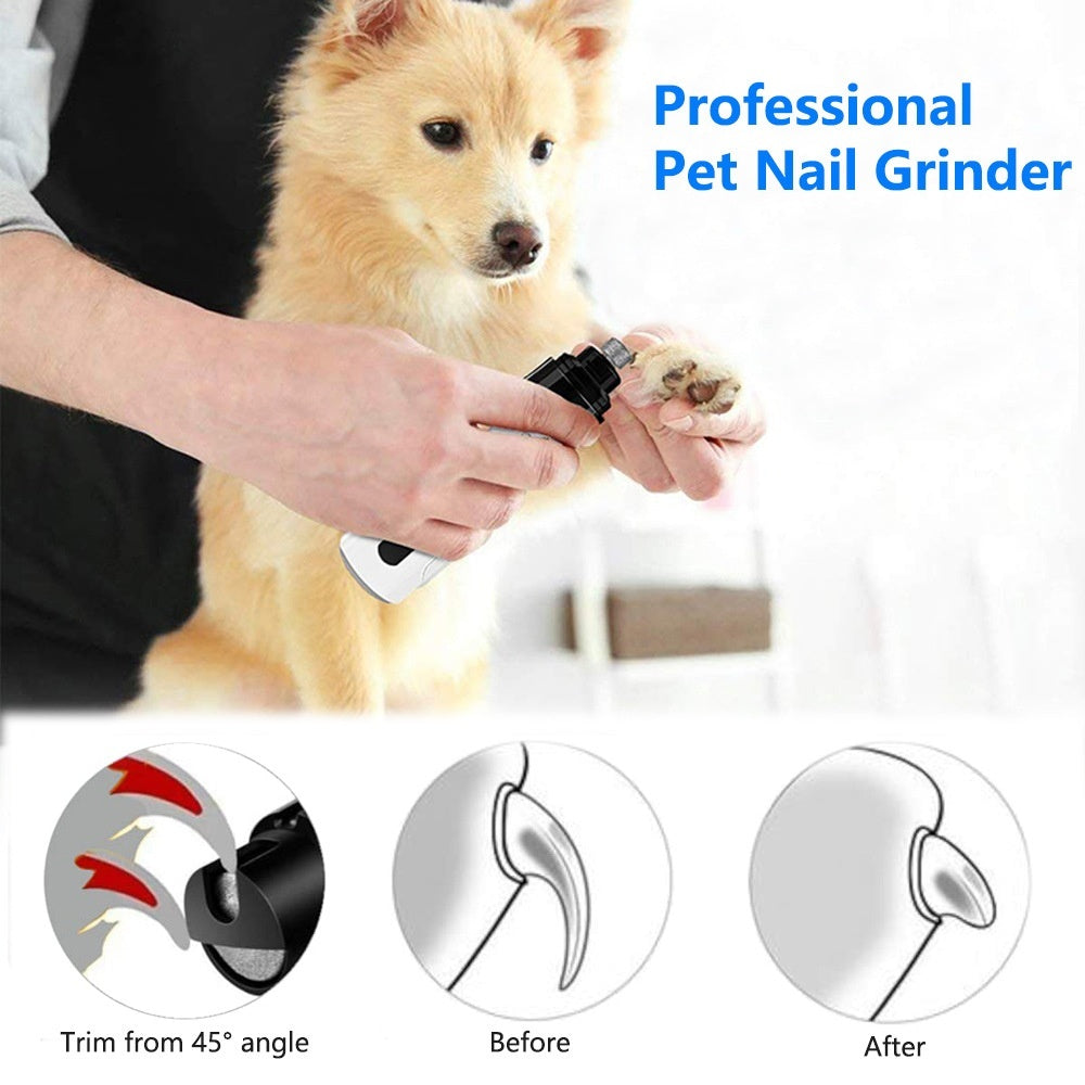 Smehnser Pet Automatic Nail Piercing Device 3-speed LED Electric