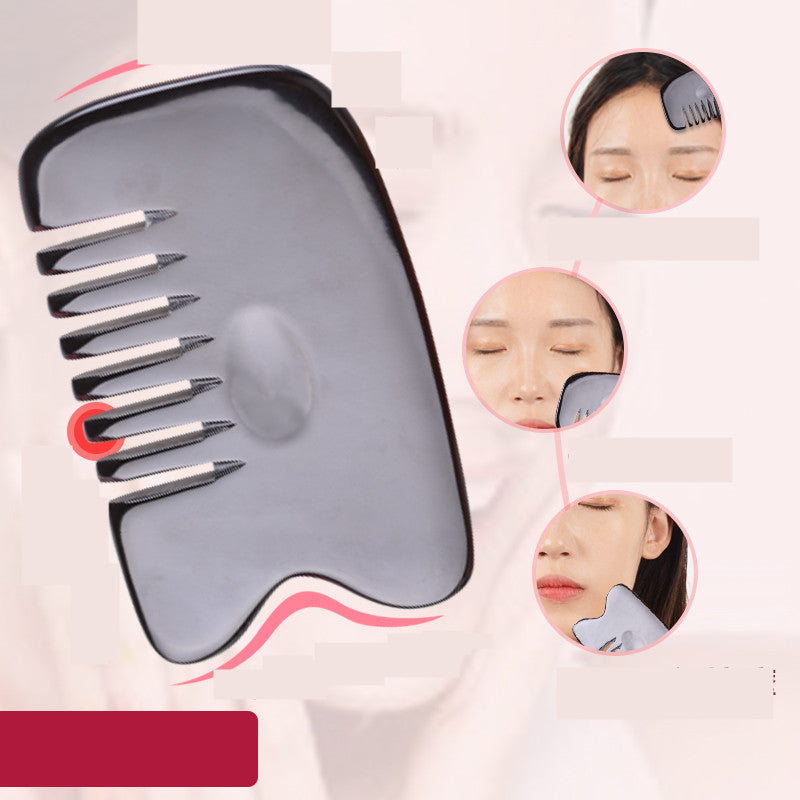 Cow Horn Scraping Comb Scalp Scalp Meridian Comb