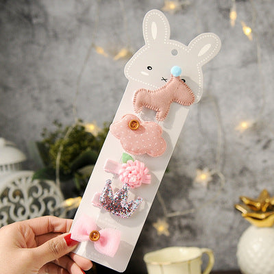 Children's small hairpin crown tiara hair accessories set
