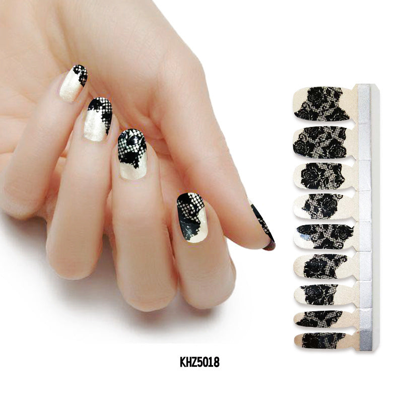 Applique Pearl gloss nail polish film nail sticker