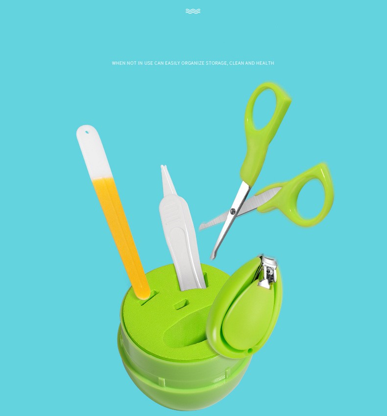 Child Safety Nail Scissor Set Anti-pinch Nail Clippers
