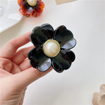 The Back Of The Head Personality Girl Flower Clip