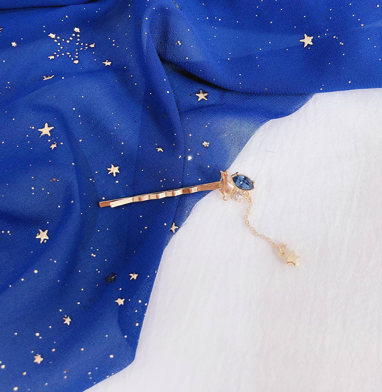 Student Moon Star Hair Accessories Bangs Clip