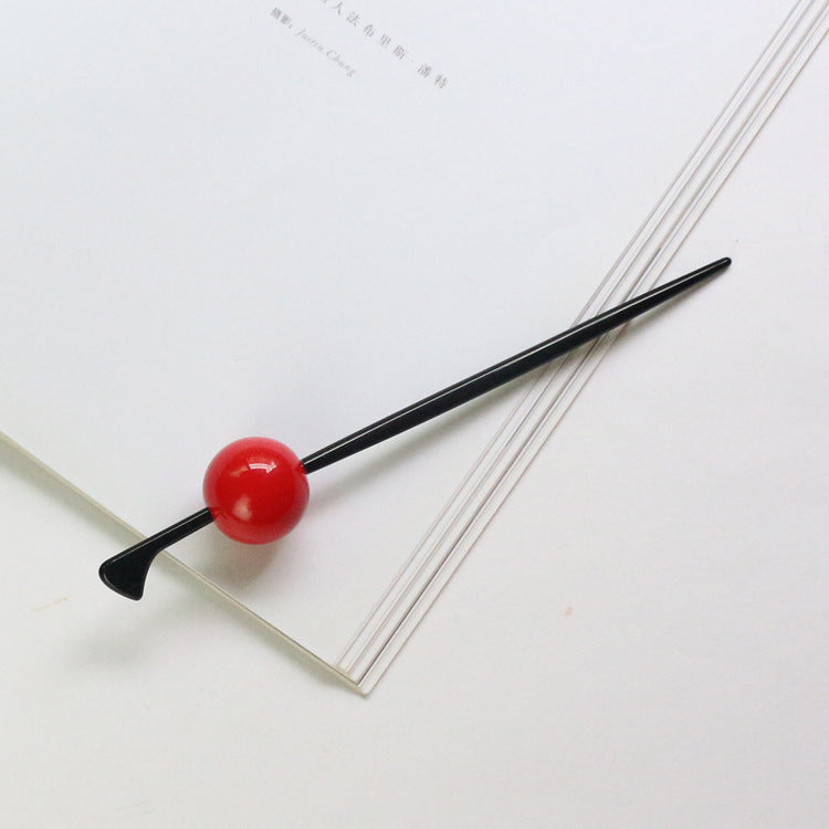 Candy-colored ball hairpins