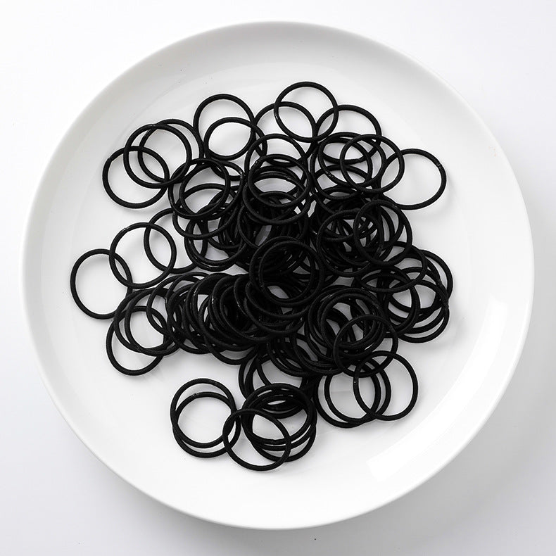 Simple small loop thin high elastic hair rope