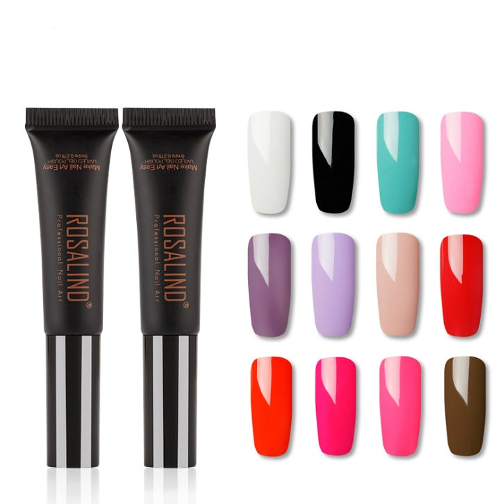 Rosalind Solid color hose speed brush UV nail glue