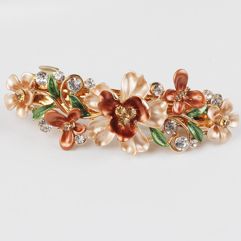 Crystal Painted Plum Hair Accessories