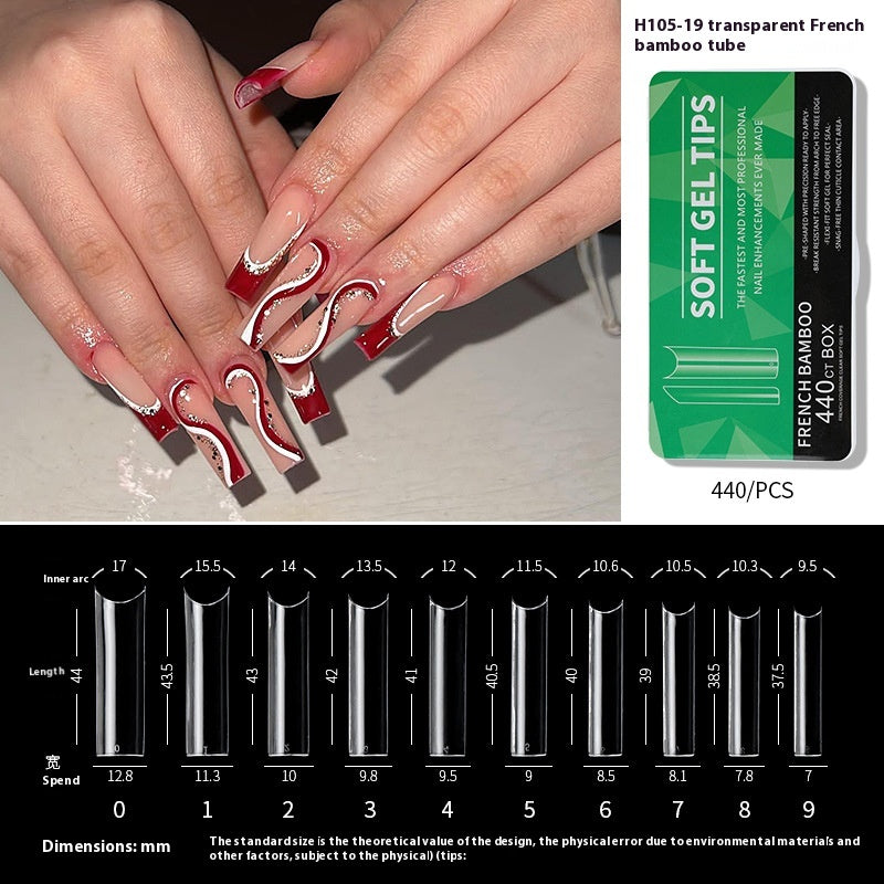 Porcelain White Box Nail Polish Ultra-thin And Scratch Free Matte soft gel tips