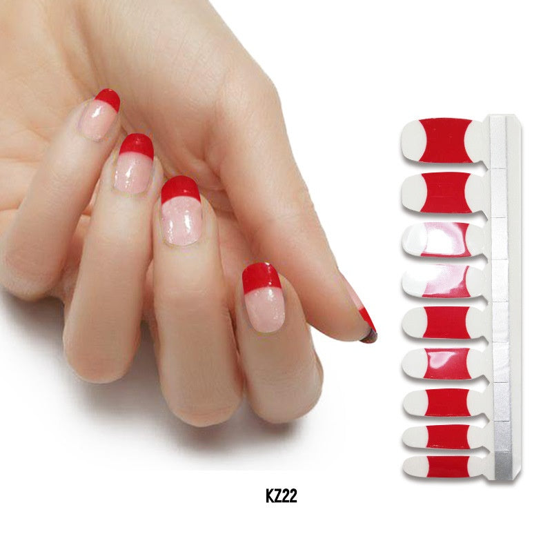 Applique Pearl gloss nail polish film nail sticker