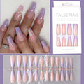 Butterfly Sequins Spot Drill Purple Removable Nail Sticker