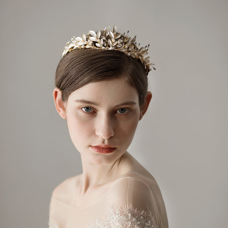 Korean Elegant Princess Crown Wedding Headdress Accessories