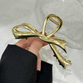 Ribbon Bowknot Barrettes Women's High-end Metal Clip