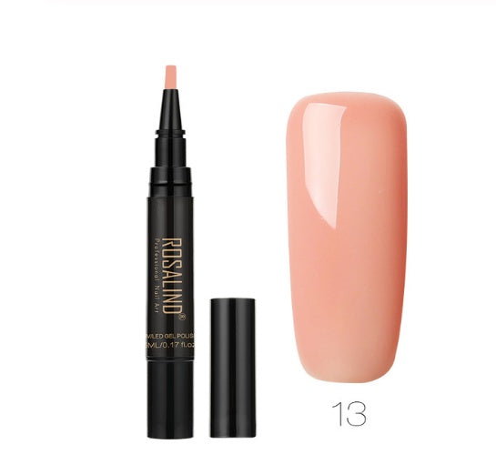 Rosalind 5ml Solid Color Nail Art Pen Nail Glue for Nail Art