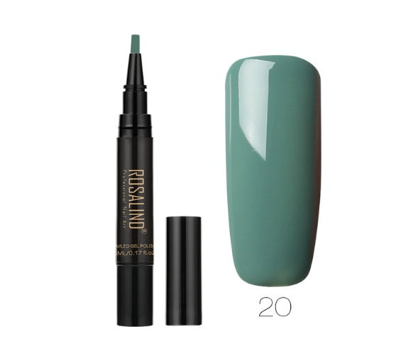 Rosalind 5ml Solid Color Nail Art Pen Nail Glue for Nail Art