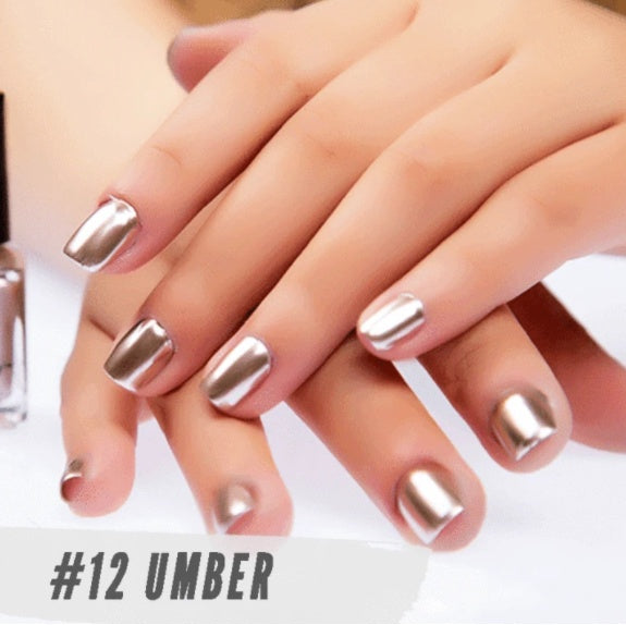 Graney New metallic color, stainless steel color, mirror silver nail polish