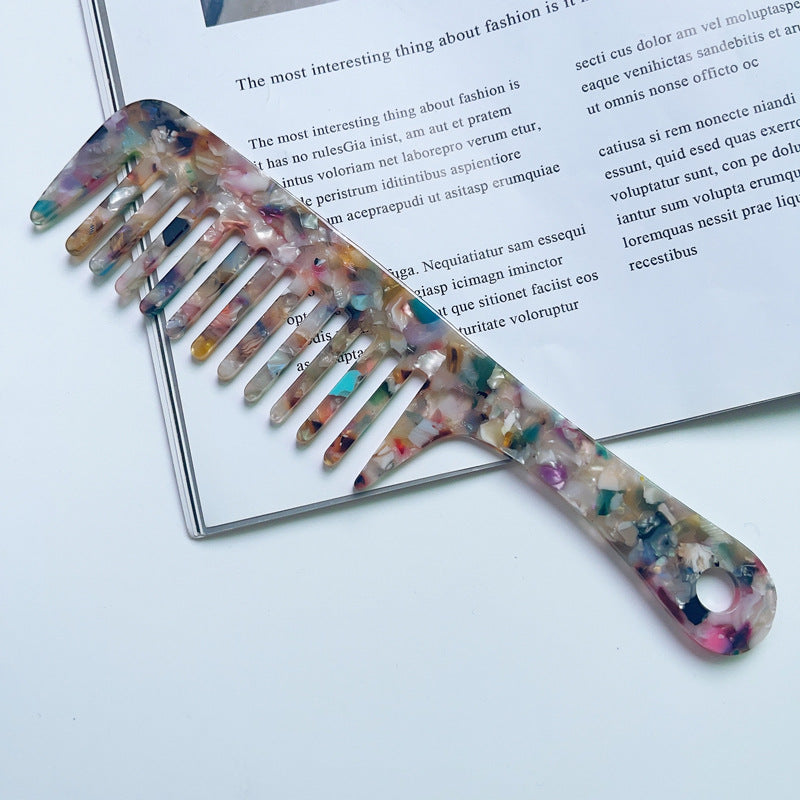 Fashion Acetate Comb Marble Texture